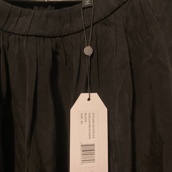 Universal Standard Patricia Black Blouse XL NWT - Picture 2 of 6